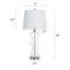 Lampe de table transparente 29 po Bigler