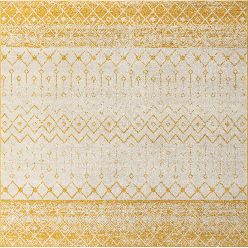 Abstract Indoor Rug, Square 10'