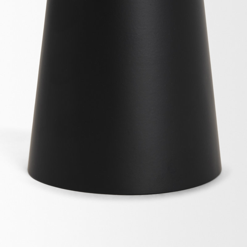 Bougeoir en métal noir mat Quadir, H 9,75 po x l 4 po x P 4 po