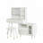 Adjustable Makeup Vanity Desk with High-Definition Mirror, Multiple Lighting Modes, and Built-in Power Outlets for Organized Beauty Routines