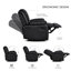Ensemble de salon 2 pièces avec rangement et porte-gobelets Modern Comfort-1140487905