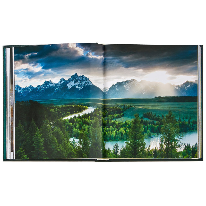 Graphic Image America's National Parks Coffee Table Book, Leather, Green