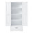 Tall Bathroom Storage Cabinet, Cabinet With Two Doors And One Drawer, Adjustable Shelf
