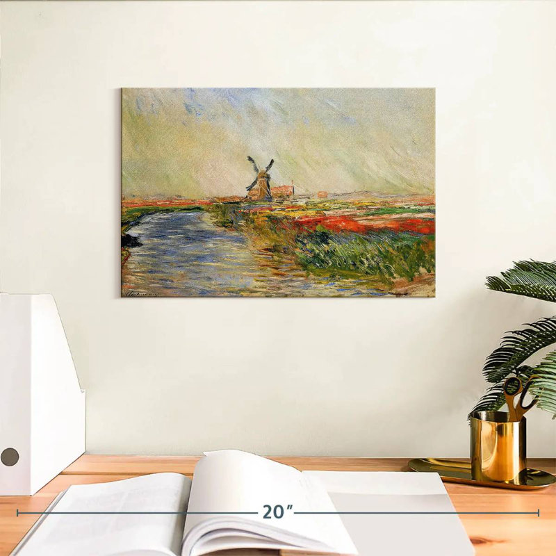 Alvord Tulip Field In Holland 1886, 8" H x 12" W