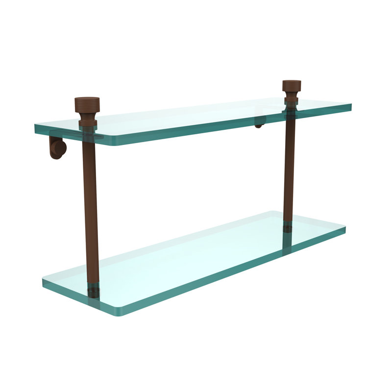Ballenas 2 Piece Tiered Shelf, 22", Antique Bronze