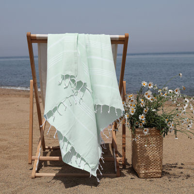 Serviette de plage en coton turc Pestemal