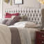 Tête de lit rembourrée et capitonnée avec capitonnage contemporain Celeste Elle Decor-21000040-20300969