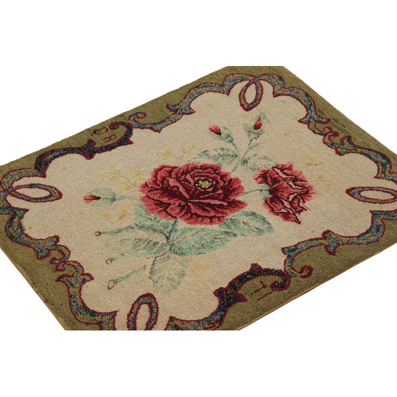 One-of-a-Kind 2’x2’6” Area Rug