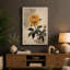 Golden Chrysanthemum Japandi - Wrapped Canvas-1457243279-1457243317