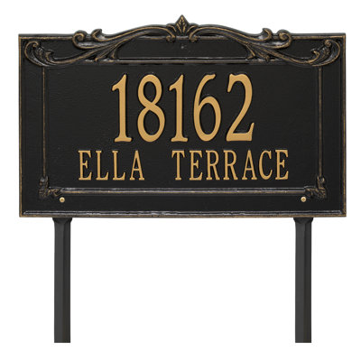 Signature Series 2-Line Lawn Address Sign