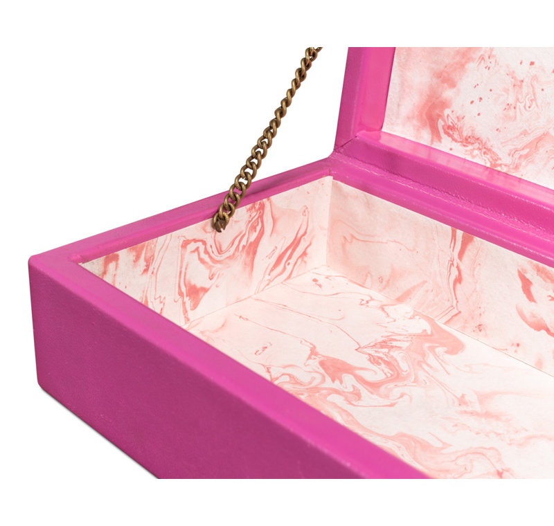 Gatsburg Handmade Decorative Box, Pink