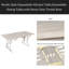 Table de cuisine extensible de style nordique, table de salle à manger extensible, avec base en tréteaux robuste-363698024