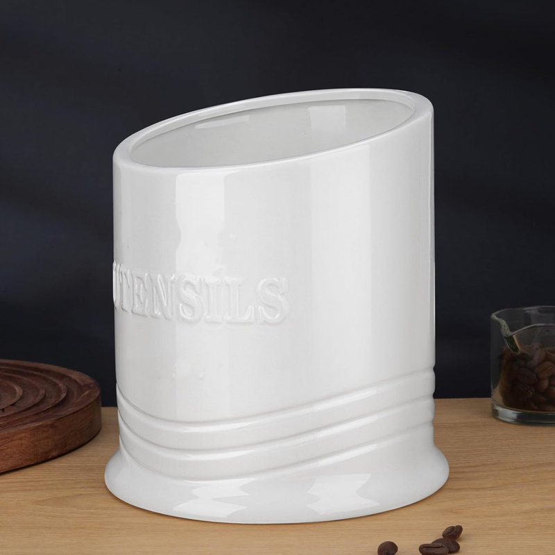 Stainless Steel Round Utensil Crock