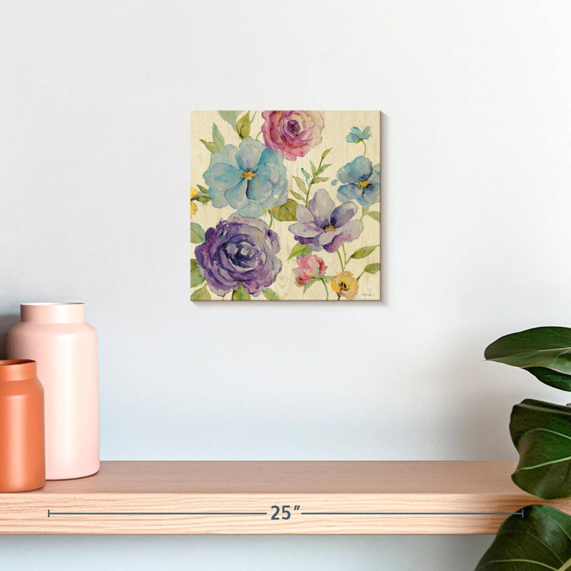 Mélange de fleurs I, H 10 po x l 10 po
