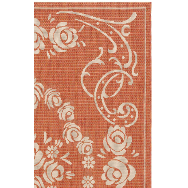 Tapis d'intérieur / extérieur à fleurs Herefordshire Performance, Rectangle 5 pi 3 po x 7 pi 7 po