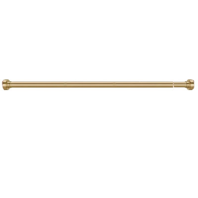 Tringle de rideau de douche 34 à 82 pouces (2,8 à 6,8 pi) Tringle de douche à ressort réglable sans perçage, antidérapante, ne rouille jamais, acier inoxydable, or