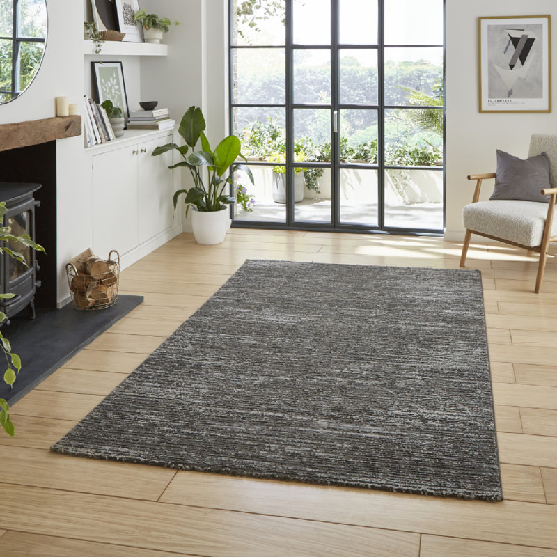 Atward area rug Machine Woven Rectangle Charcoal, Rectangle 120 x 170cm