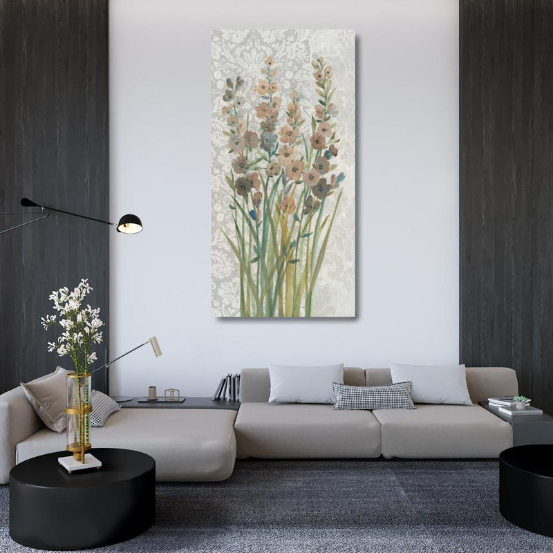 Art sur toile tendue avec tendres Art Gallery: Patch of Wildflowers II, H 48 po x l 26 po