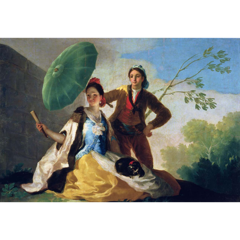 Adhésif décoratif Goya le parasol (1777), H 16,5 po x l 24 po