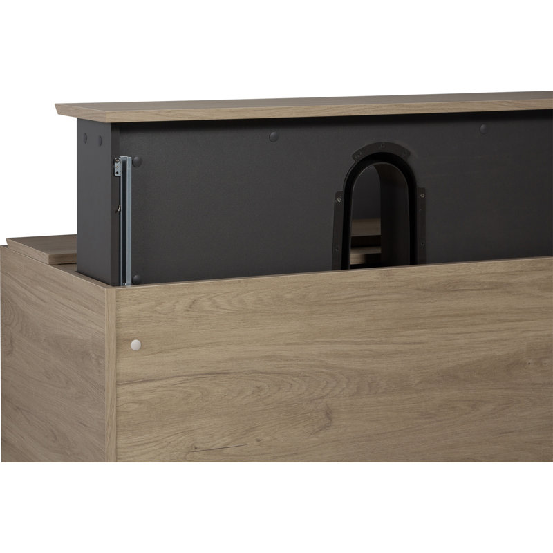 Meuble-lavabo flottant 42 po avec lavabo, Chêne
