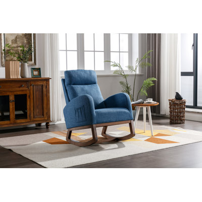 Chaise de chambre de bébé à bascule avec dossier haut pour le salon
