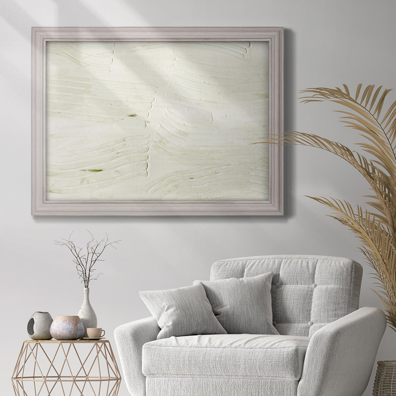 Roll Crossing I, H 29 po x l 41 po x P 2,5 po, Toile encadrée avec coin fermé blanc antique, Pas de tapis