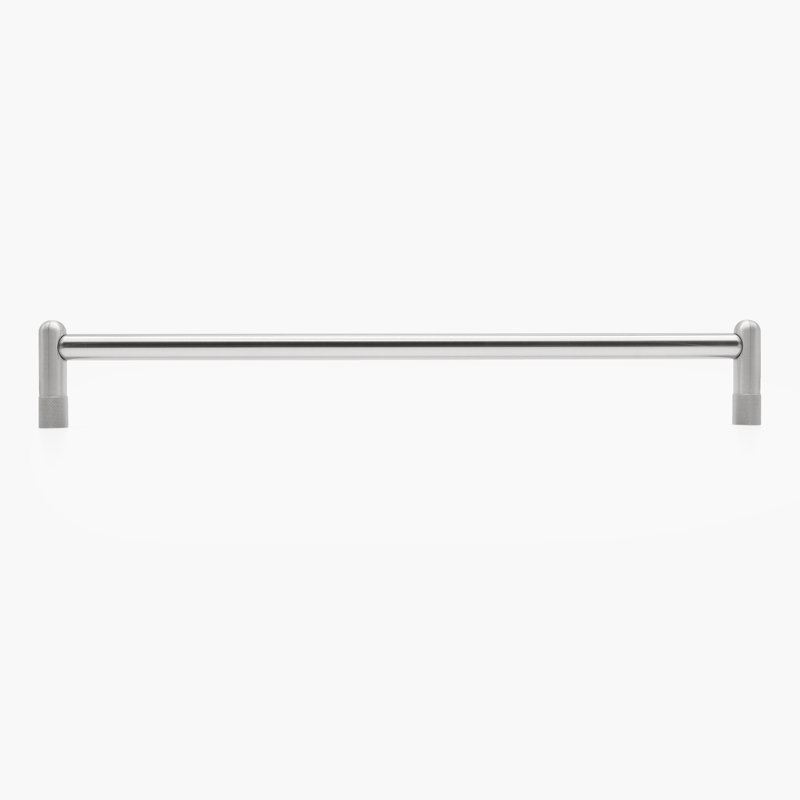 Poignée d'appoint moletée, 18", Nickel satiné
