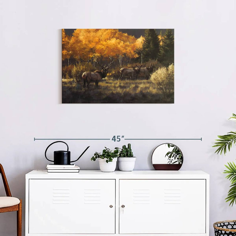 Elk In Aspens