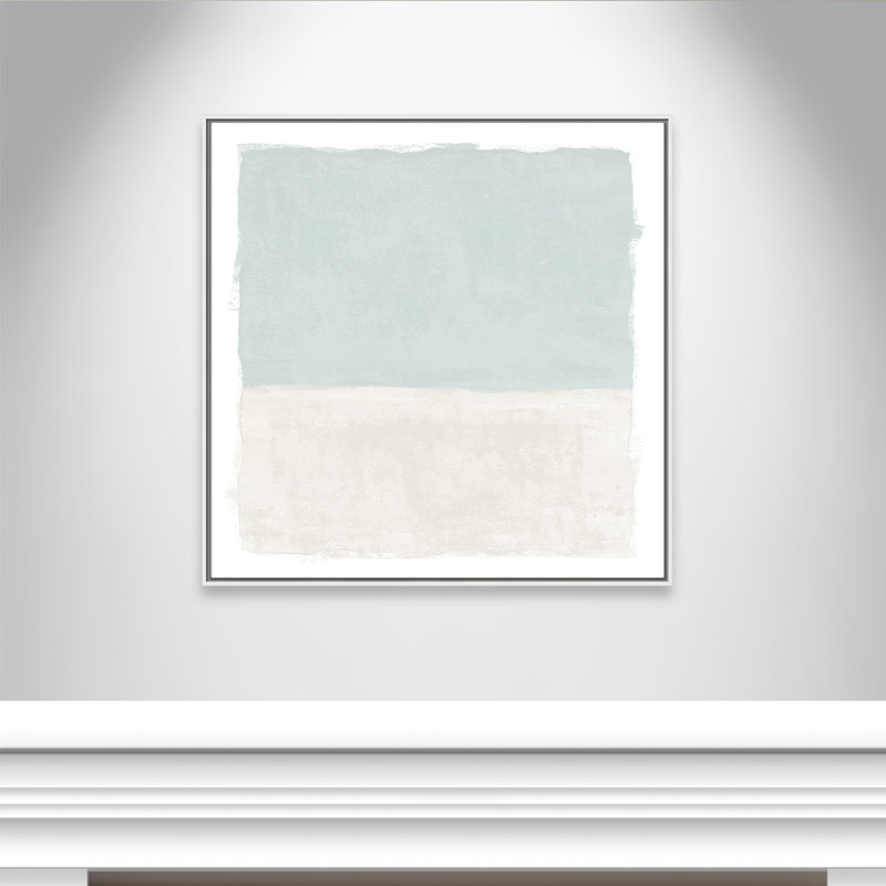 «Ocean Tides I» par Natalie Carpentieri, H 37,5 po x l 37,5 po, Blanc