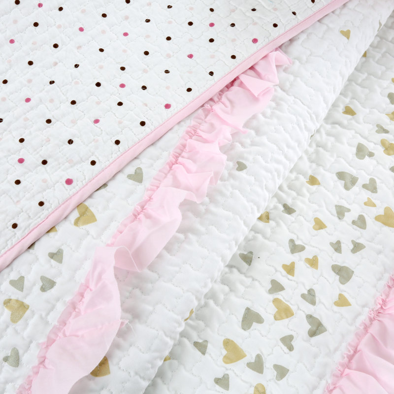 Cotton Dots Quilt, Queen Quilt + 2 Standard Shams