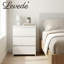 45cm W Manufactured Wood Bedside Table