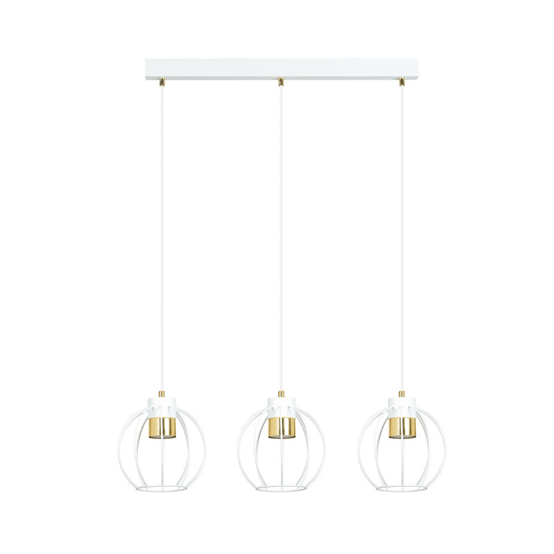 Aerolynn 3 - Light Kitchen Island Pendant, White