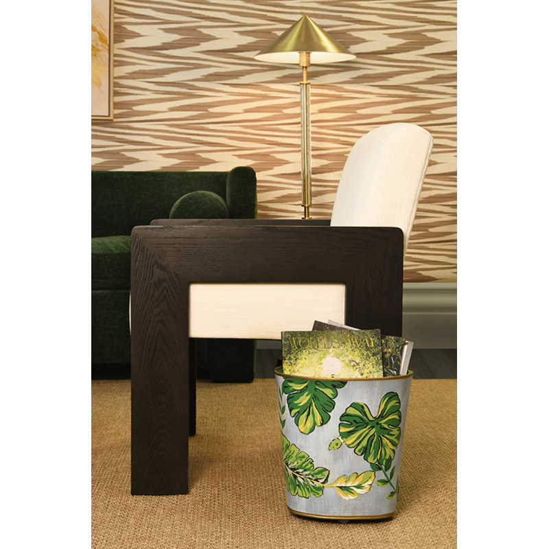 Astor Linen Armchair, Espresso Oak
