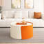 Table basse sans assemblage requise en blanc avec rangement coulissant extensible blanc - robuste et assemblé, pour les petits espaces-121070632-121070633