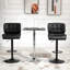 Ensemble de 2 tabourets de bar avec siège réglable, coussin rembourré épais et repose-pieds en métal-828636469