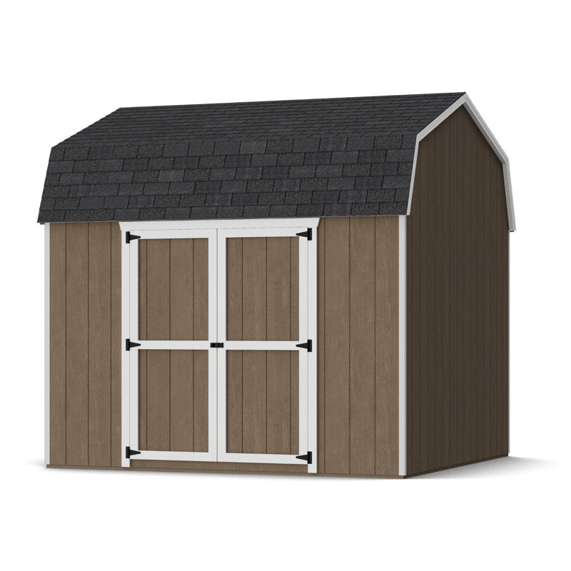 Value Gambrel Barn 6' Sidewalls With Side Entry, Yes, 117" H x 120" W x 120" D