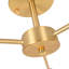 Wray 3-Light 60cm Industrial Sputnik Semi Flush Mount Geometric Chandelier-359237731
