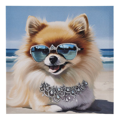 Captivating Pomeranian Canvas Wall Display - Make Your Home Stand Out 16"wx16"h1 Decoration Elevate Style 16"w 16"h 1