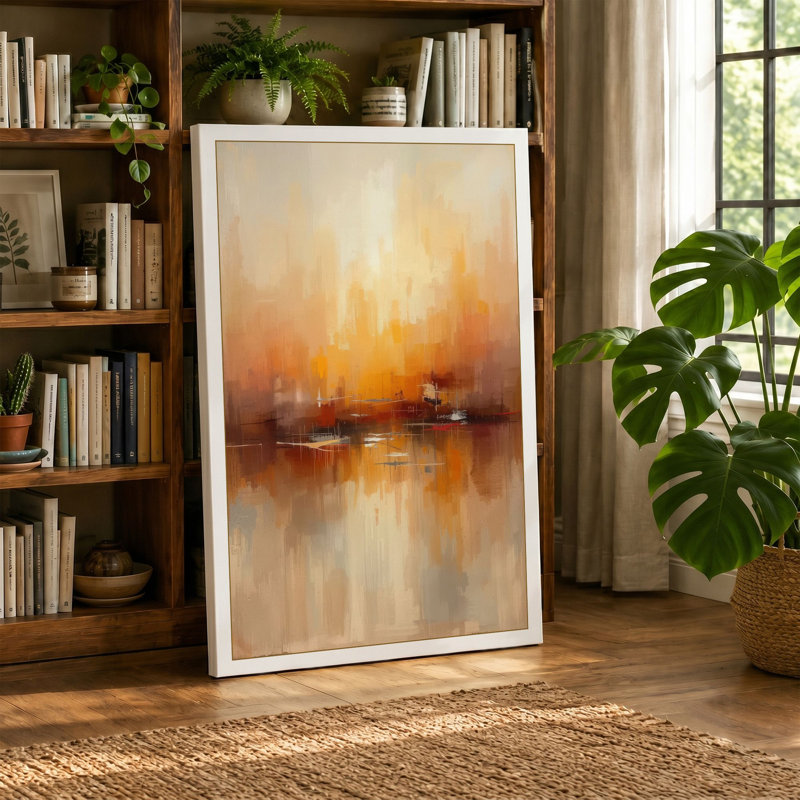 Urban Reflection Modern - Wrapped Canvas, 30x20 - 76.2 x 50.8 cm, Black Border