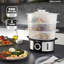 Geepas 3-Tier Food Steamer, 12L Capacity Electric Vegetable Steamer