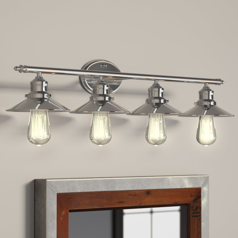Kiesel 4 - Light Dimmable Vanity Light, Polished Chrome