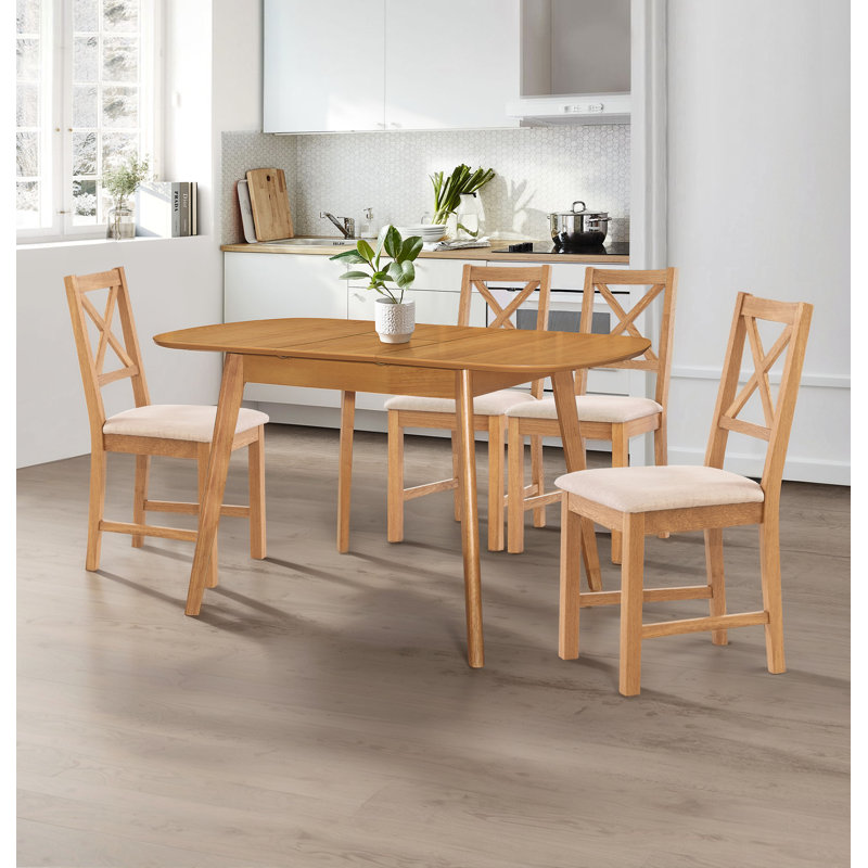 Donnay 4 - Person Butterfly Leaf Dining Set