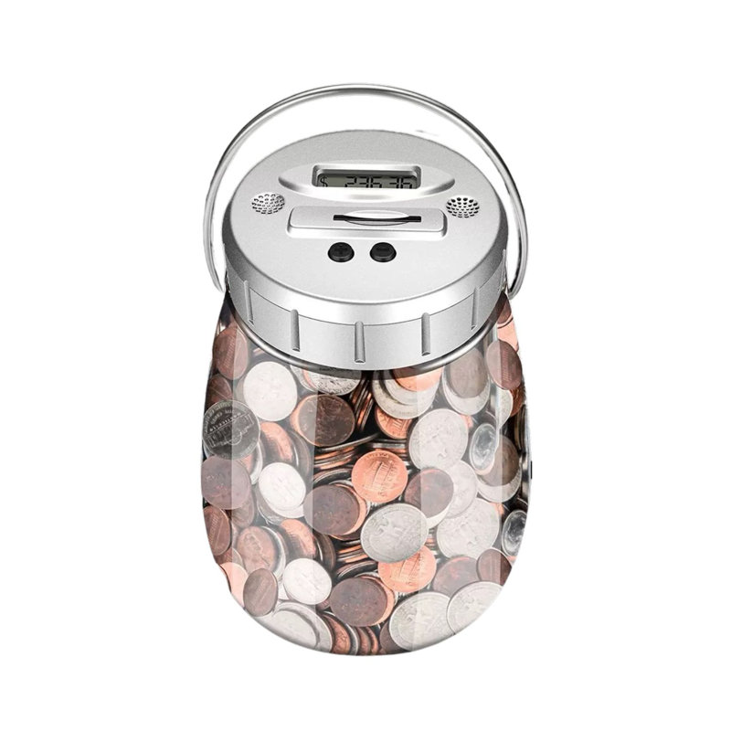 Digital Piggy Bank Coin Counting With LCD Counter