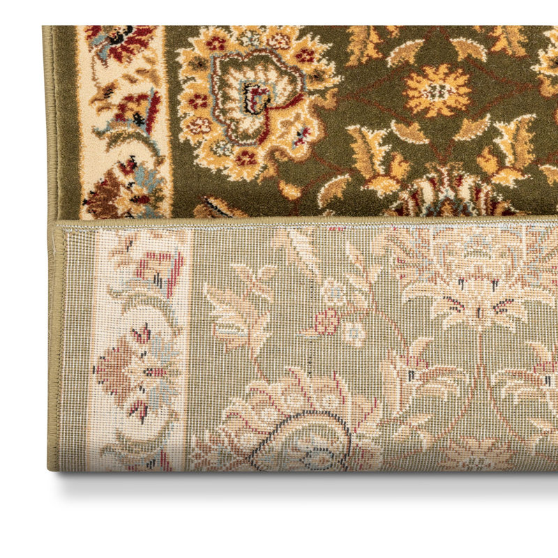 Duplantis Abbasi Green Custom Size Hallway Stair Runner - Traditional Oriental Carpet, Runner 2'7" x 22'