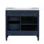 Meuble-lavabo de 36 po avec lavabo supérieur-573350789