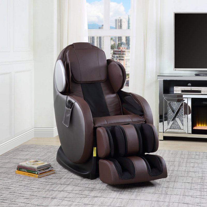 Fauteuil de massage électrique en cuir synthétique