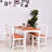Yedinak 4 - Person Pine Solid Wood Top Four Leg Base Dining Set-31295918