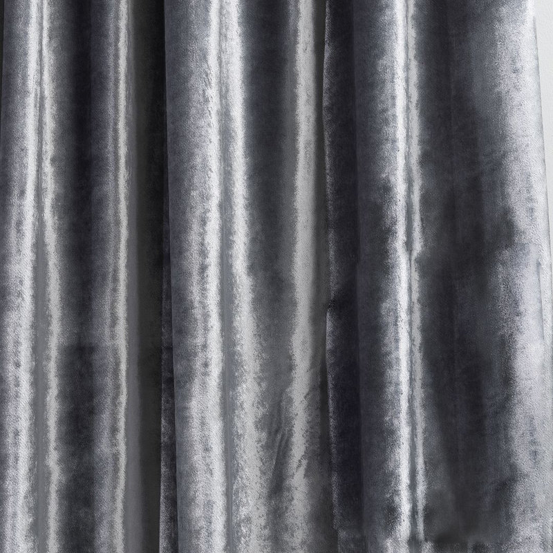 Room Darkening Single Curtain Panel, 65cm Width x 295cm Drop, Charcoal