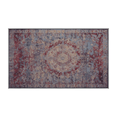 Tapis gris soyeux et moelleux