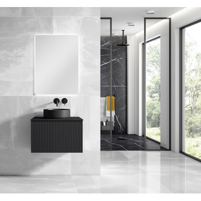 Aleemah 24'' Single Bathroom Vanity with Ceramic Top